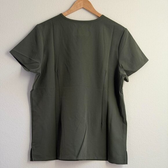 Figs Women's Catarina One Pocket Scrub Top in Moss, Size Large - Picture 9 of 9